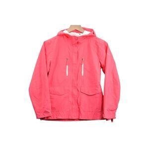 Columbia Women's‎ Interchange Jacket Size 10/12 Pink Waterproof Hooded